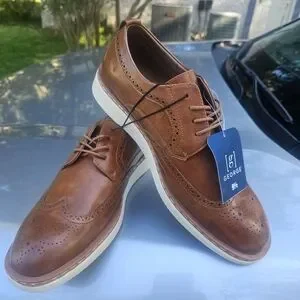 George Brown Oxford Brogues Classic Leather George - Brown Hand Patina | Barker Shoes USA main image 4